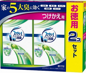 Ｐ＆Ｇ 置き型ファブリーズ すがすがしいナチュラルガーデンの香り つけかえ用 １３０ｇ×２個パック イオン仙台幸町店 ネットスーパー