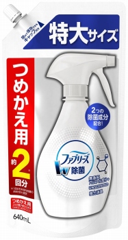 Ｐ＆Ｇ ファブリーズ Ｗ除菌 無香料 アルコール成分入り 詰替用 特大 ６４０ｍｌ イオン仙台中山店 ネットスーパー