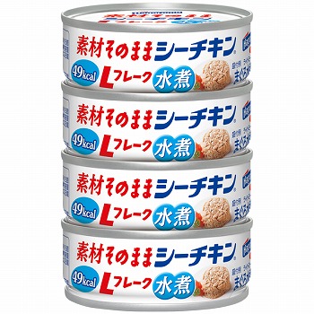 はごろもフーズ 素材そのままシーチキンｌフレーク ４缶パック イオン富谷店 ネットスーパー