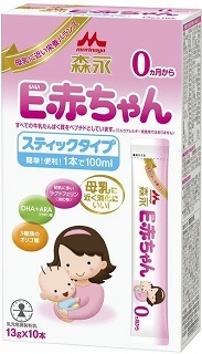 0ヶ月頃～】森永乳業 E赤ちゃんスティックタイプ 13g×10