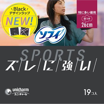 ユニ・チャーム ソフィ ＳＰＯＲＴＳ ２６０ 羽つき １９枚入 | イオン