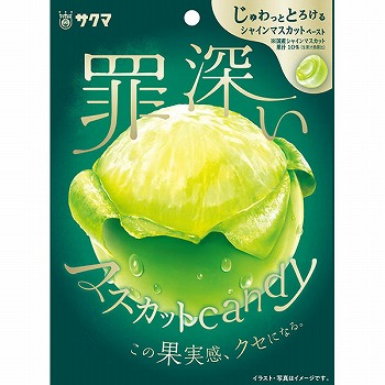 マスカット出品　まとめ買い4枚プレイマット サクマ製菓 罪深いマスカットキャンディ 54g | イオン仙台中山店