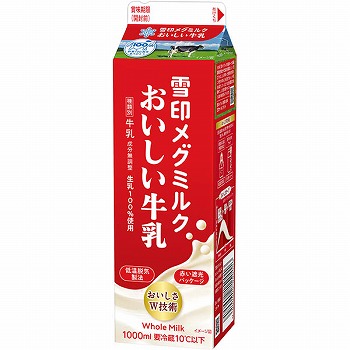 雪印メグミルク おいしい雪印メグミルク牛乳 1000ml | イオン