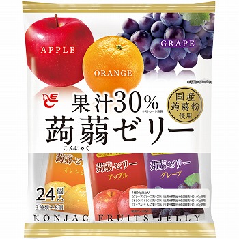 エースベーカリー 果汁３０％蒟蒻ゼリー 白ラベル ４８０ｇ | イオン