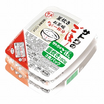 サトウ食品 サトウのご飯 釜炊き １６０ｇ×３食 | イオン秋田中央店