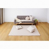 HOME COORDY Reナチュラル 洗えるキルトラグ 185 