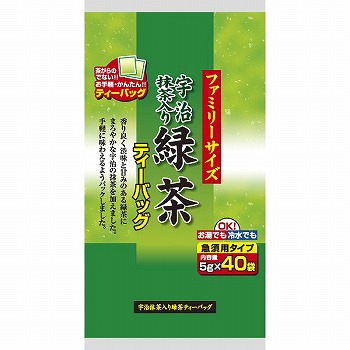 日本茶販売 宇治抹茶入緑茶ティーバッグ ５ｇ×４０袋入 | イオン