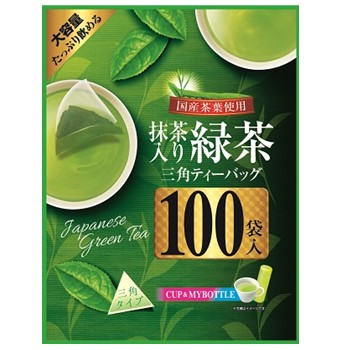 播磨屋茶舗 国産抹茶入り緑茶三角ティーバッグ ２００ｇ（１００袋入