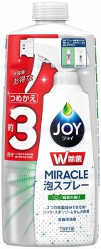 Ｐ＆Ｇ ジョイ Ｗ除菌 ミラクル泡スプレー 食器用洗剤 緑茶の香り 詰替