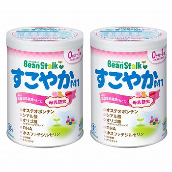 0ヶ月～】ビーンスターク すこやかM1 2缶パック 800g×2